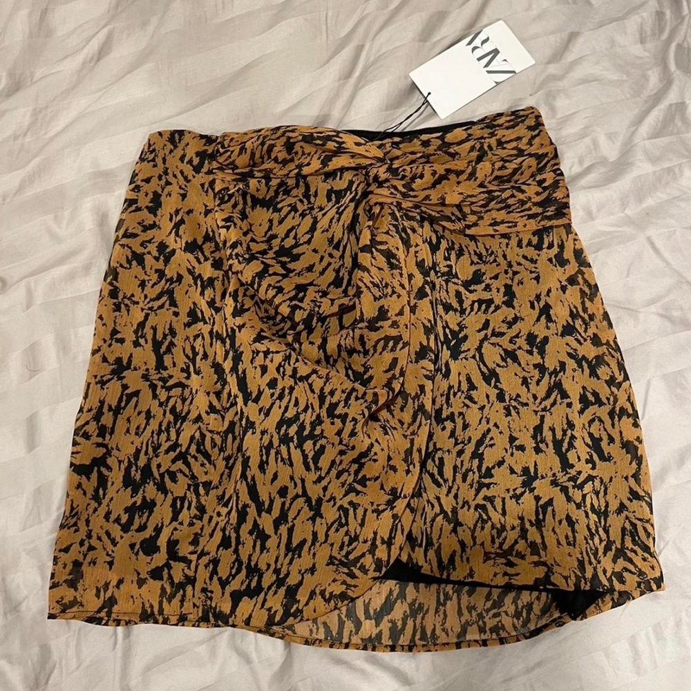 ZARA animal print skirt